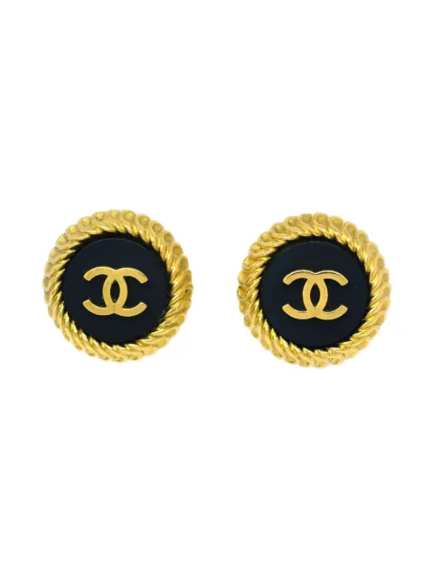 CHANEL Pre-Owned 1995 CC clip-on earrings