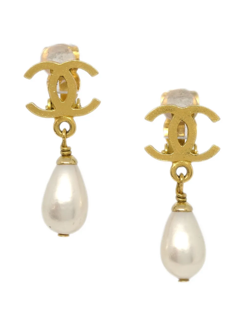CHANEL Pre-Owned 1996 CC dangle earrings | Gold | Image 1