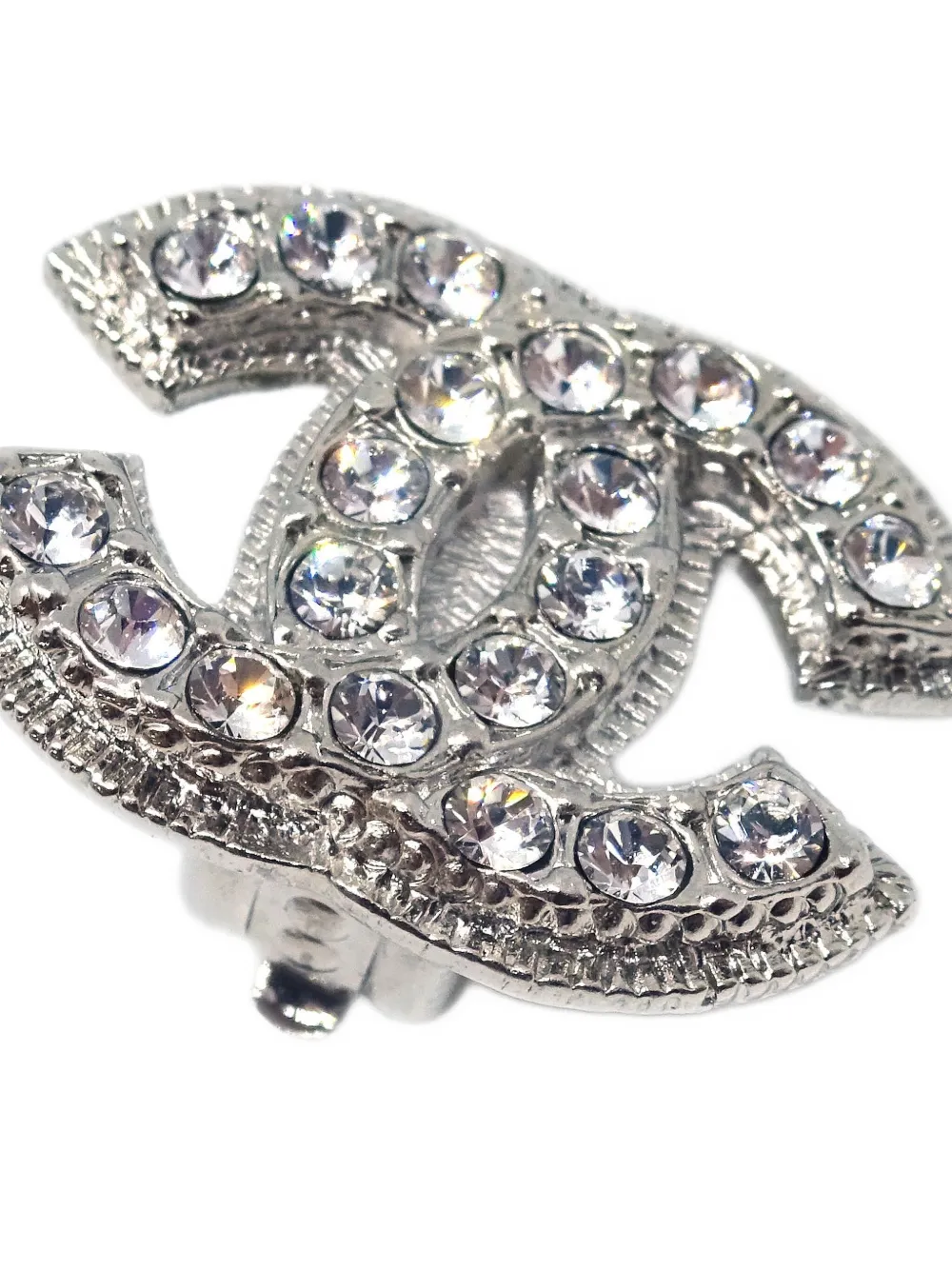 CHANEL Pre-Owned 2009 CC crystal-embellished earrings | Image 2