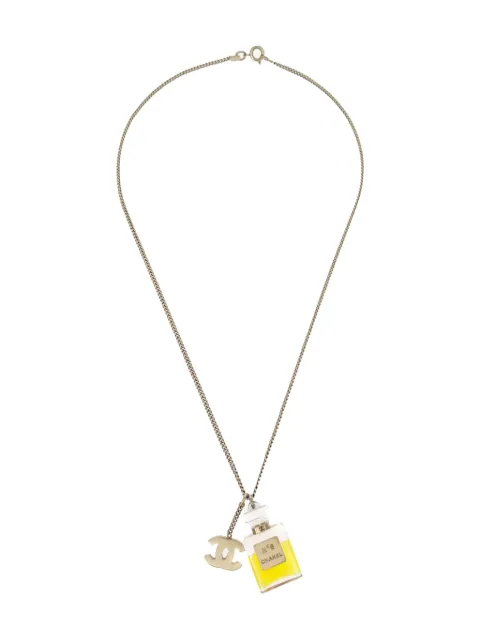 CHANEL Pre-Owned 2004 perfume-pendant chain necklace