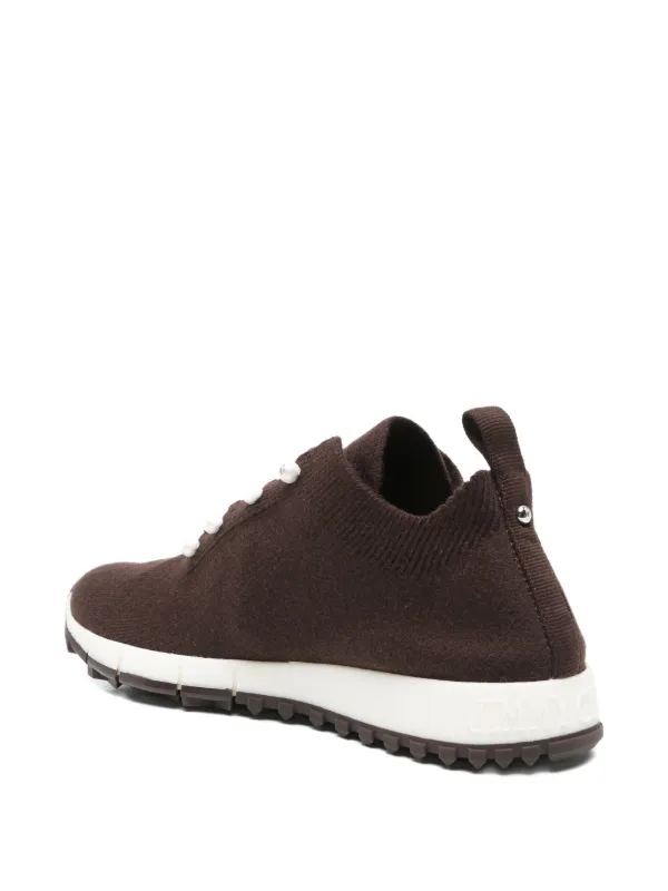 Jimmy Choo Veles Knitted Sneakers Brown FARFETCH JO