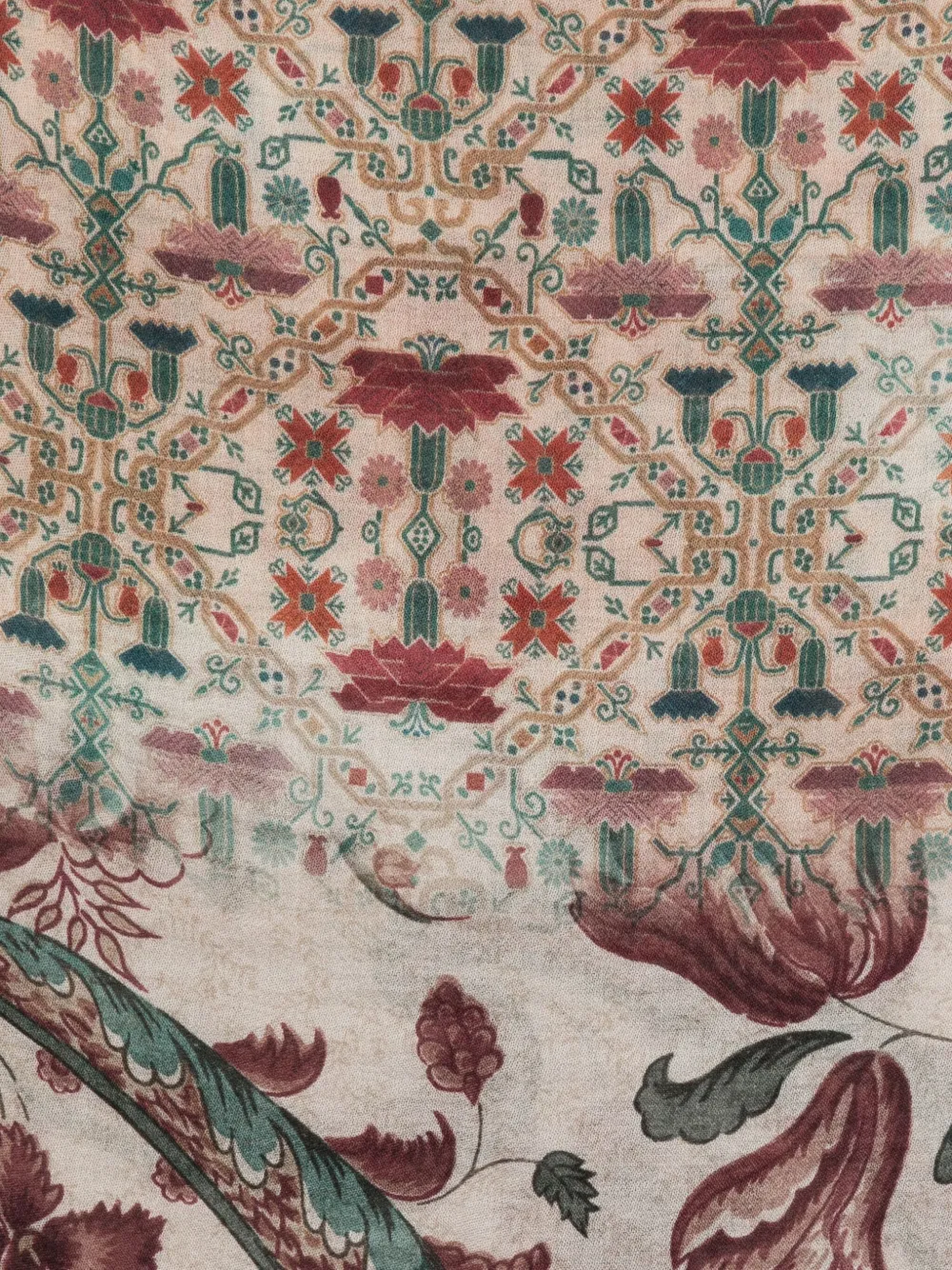 Pierre-Louis Mascia Euclide sjaal met bloemenprint Grijs