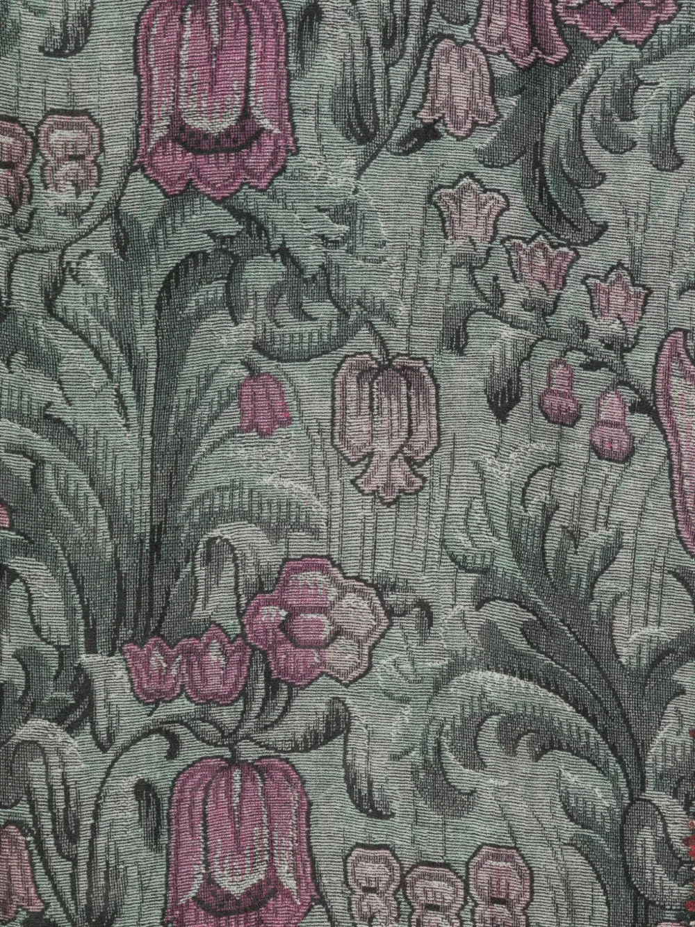 Pierre-Louis Mascia Euclide sjaal met bloemen jacquard Bruin