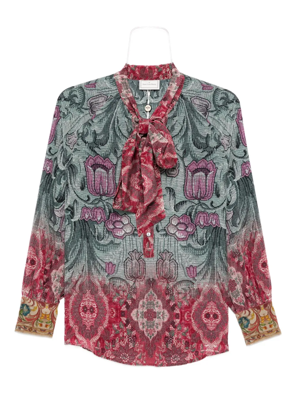 Pierre-Louis Mascia Blouse met bloemenprint Groen