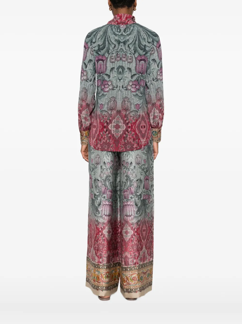 Pierre-Louis Mascia Blouse met bloemenprint Groen