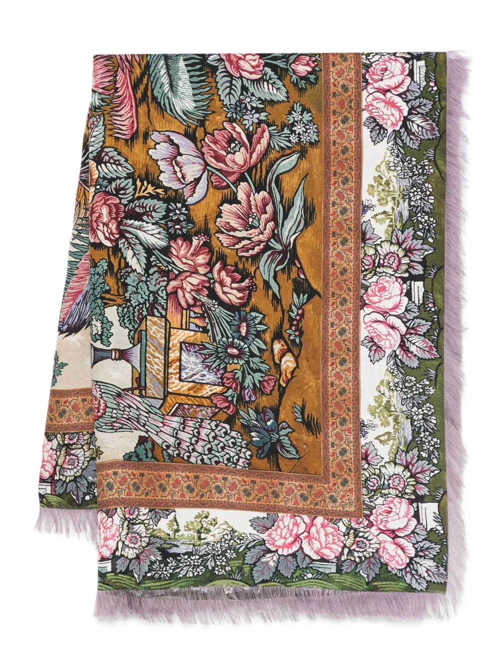 Pierre-Louis Mascia Zijden sjaal Beige
