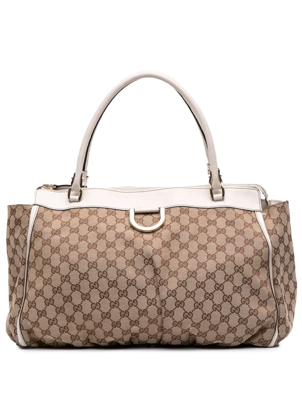 Gucci Pre-Owned 2016-2025 GGキャンバス アビー D リング ハンドバッグ - ブラウン Gucci Pre-Owned 2016-2025 GGキャンバス アビー D リング ハンドバッグ - ブラウン