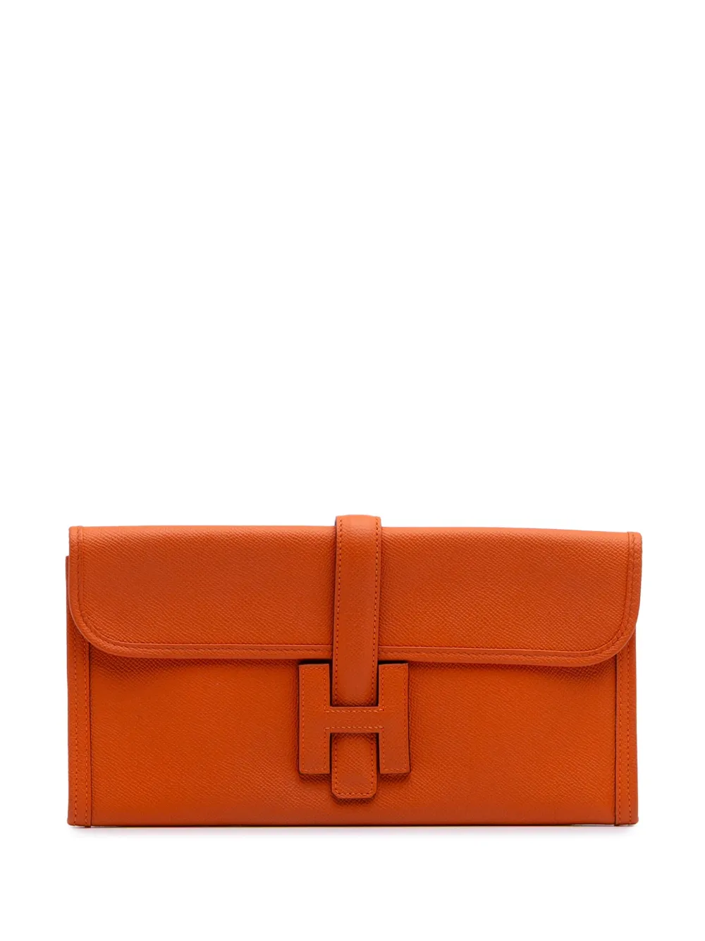 Hermès Pre-Owned 2014 Epsom Jige Elan 29 clutch bag - オレンジ Hermès Pre-Owned 2014 Epsom Jige Elan 29 clutch bag - オレンジ