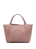 Gucci Pre-Owned 2016-2024 Small Pebbled Leather Soho Cellarius satchel - Pink