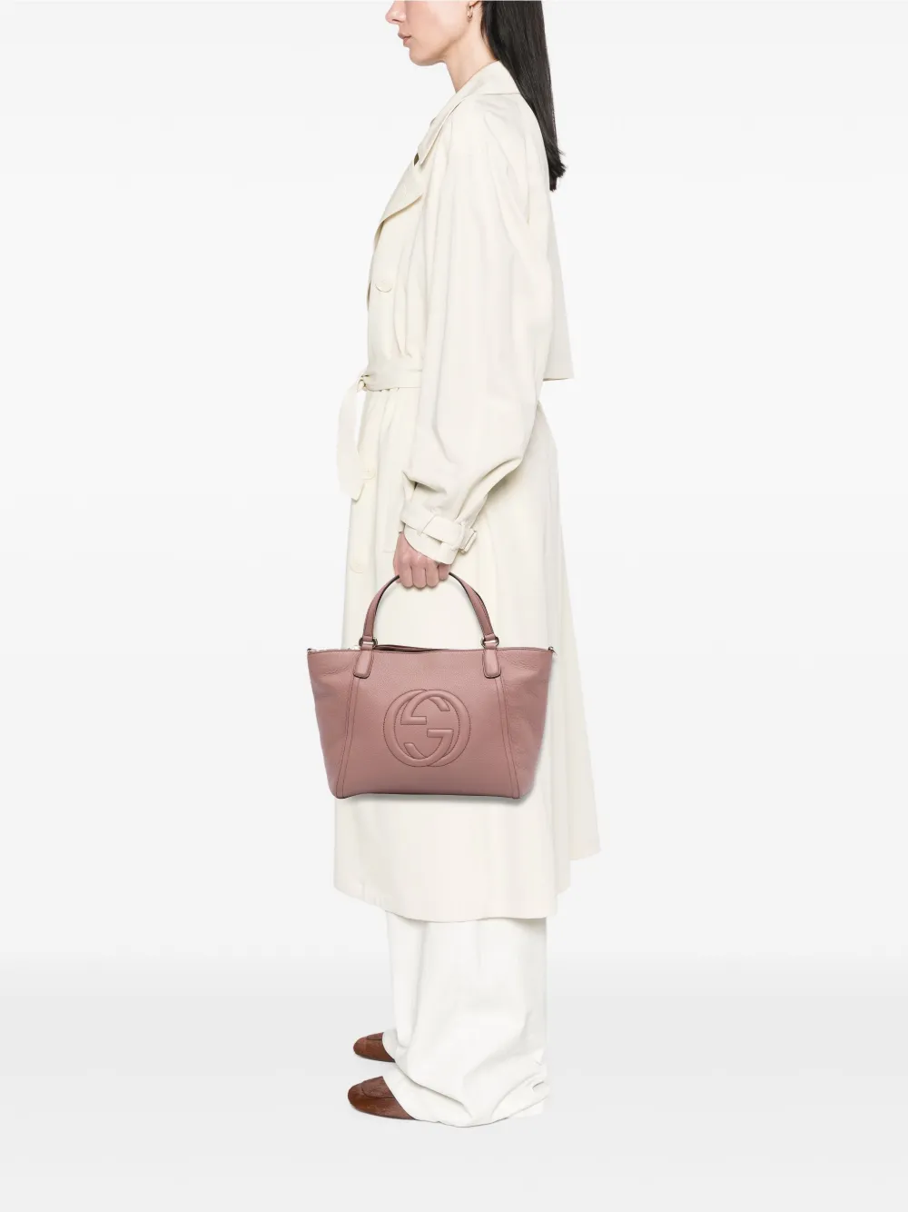 Gucci Pre-Owned 2016-2024 Small Pebbled Leather Soho Cellarius satchel | Pre-Owned | Image 2