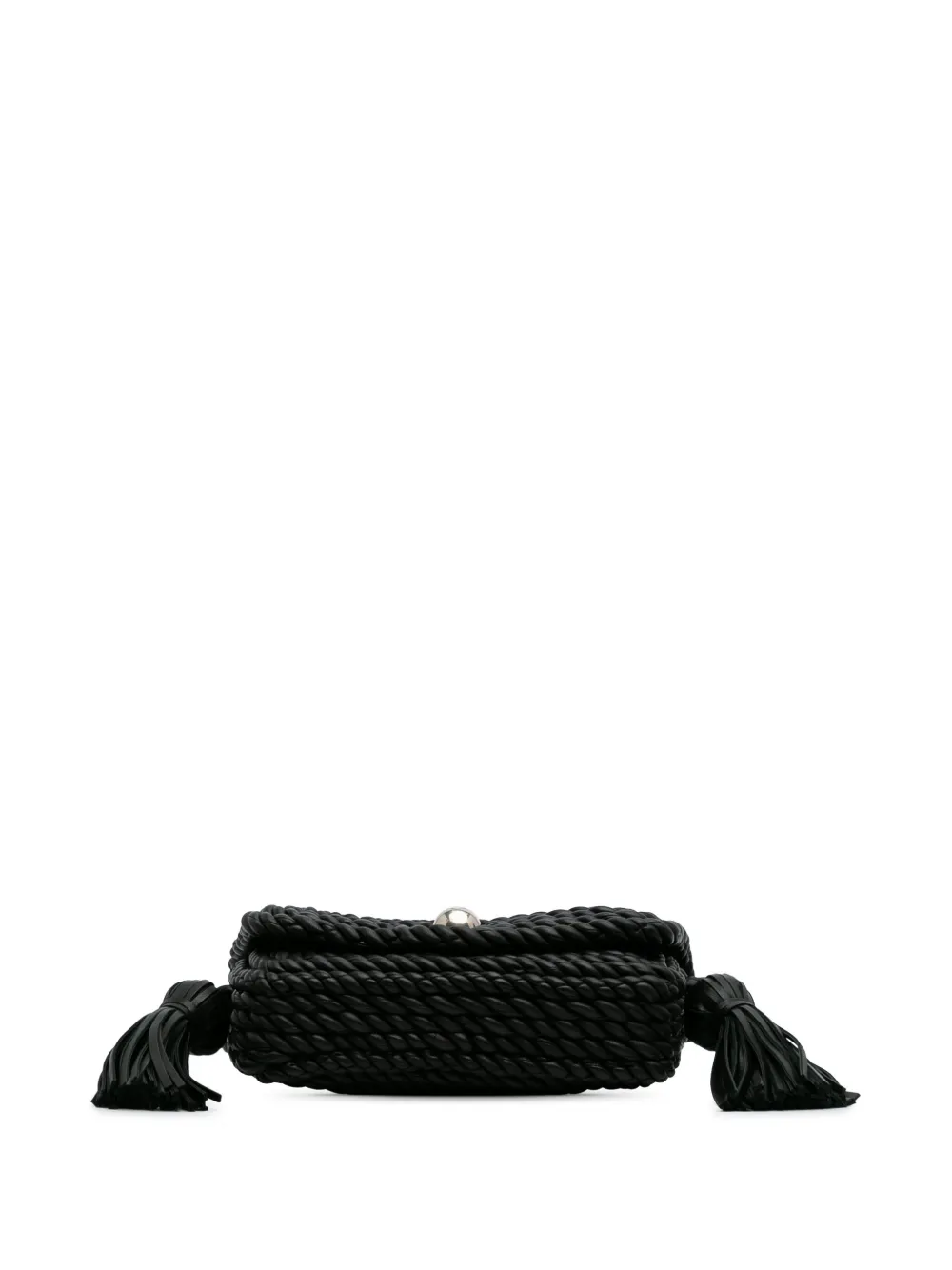Pre-owned Bottega Veneta 2012-2024 Lambskin Torchon Classic Tasseled Twisted Crossbody Bag