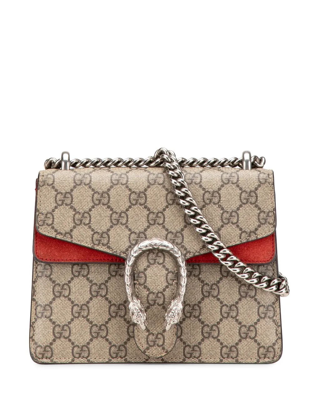 Gucci Pre-Owned 2016-2025 ミニ GGスプリーム ディオニュソス ショルダーバッグ - ブラウン Gucci Pre-Owned 2016-2025 ミニ GGスプリーム ディオニュソス ショルダーバッグ - ブラウン