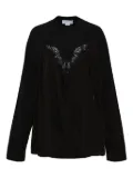 Stella McCartney lace-insert sweater - Black