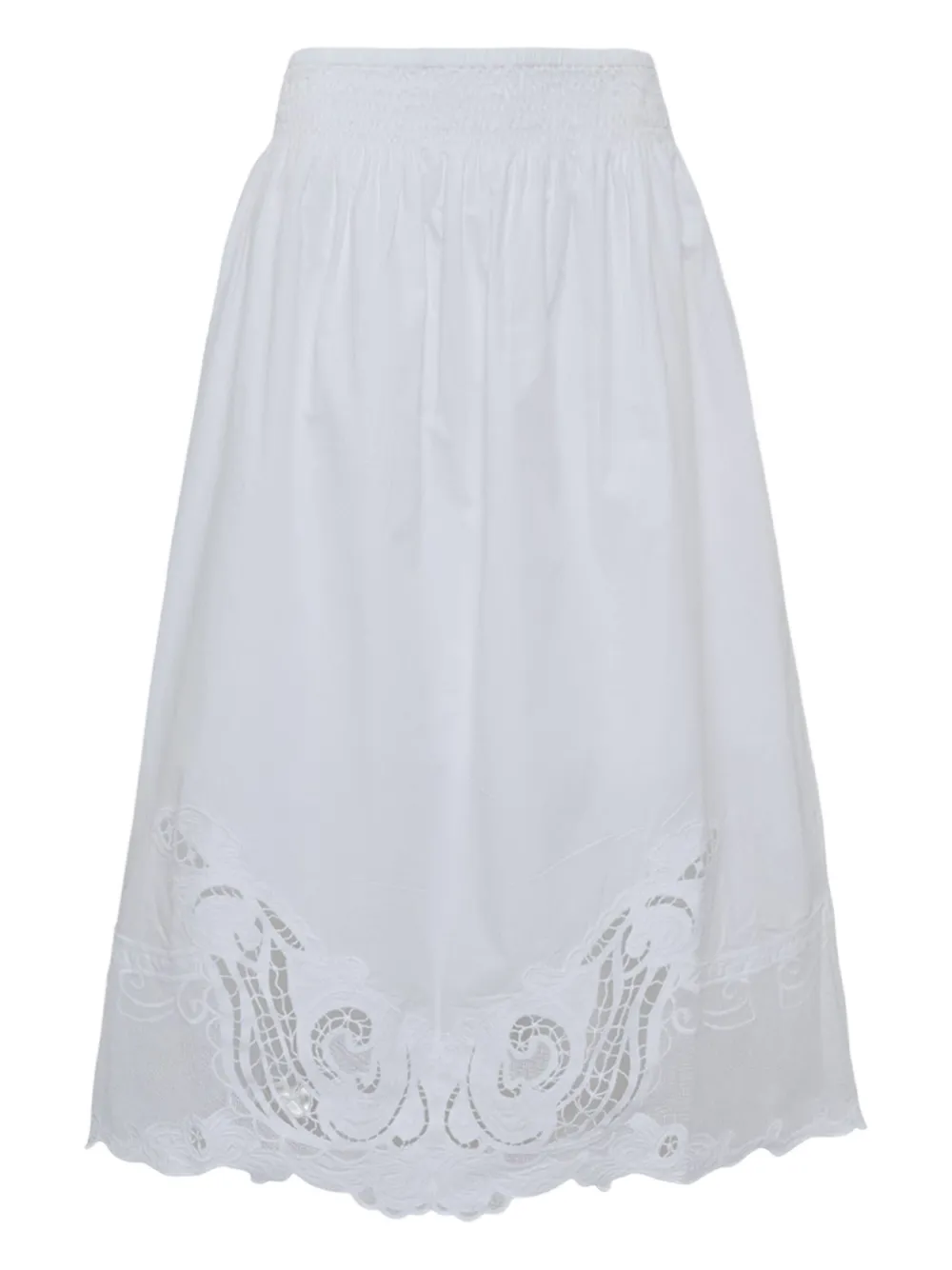 Rag & Bone Cotton A-line Skirt In White