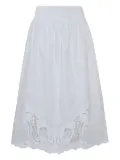 rag & bone cotton A-line skirt - White