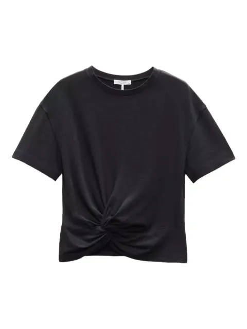 rag & bone twist-front cotton T-shirt