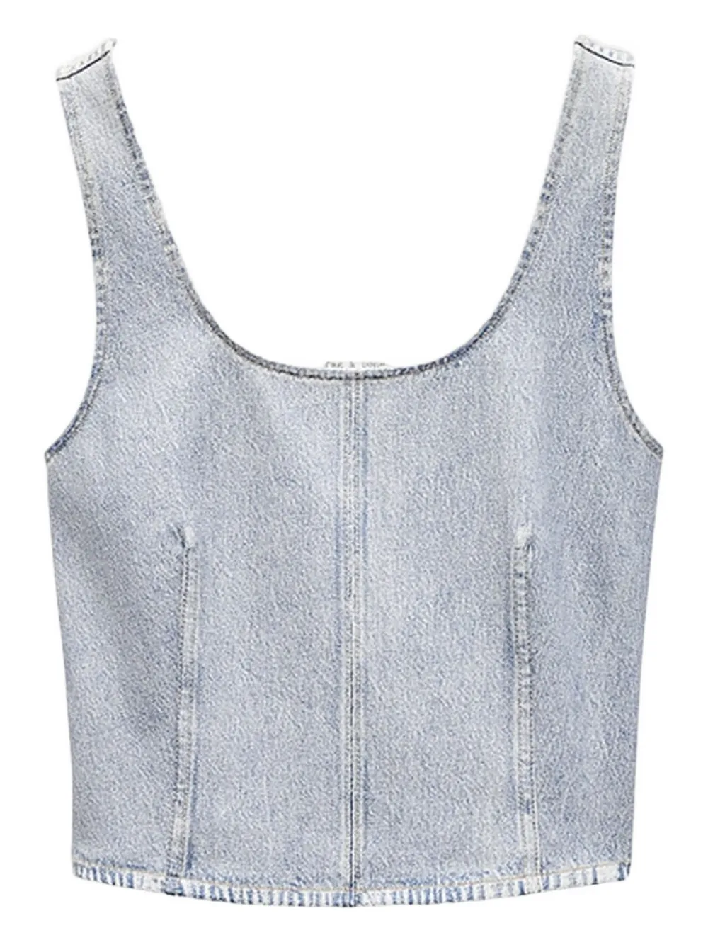 Rag & Bone Denim Vest In Blue