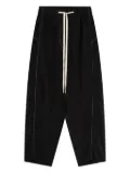 Lee Mathews Sandy drawstring-waist trousers - Black