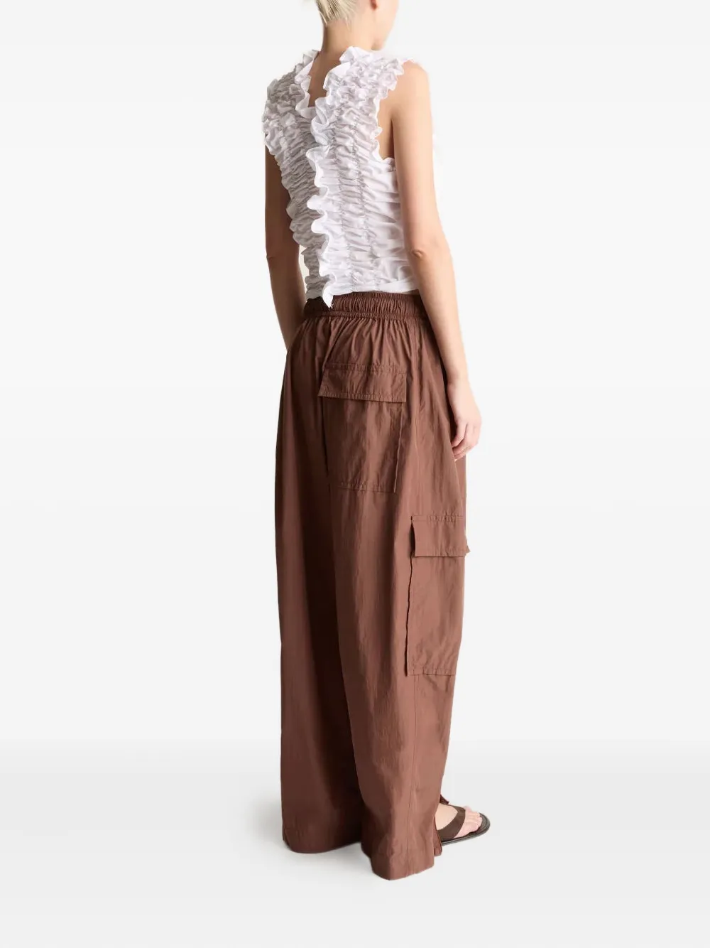 Lee Mathews Broek met cargo zak - Bruin