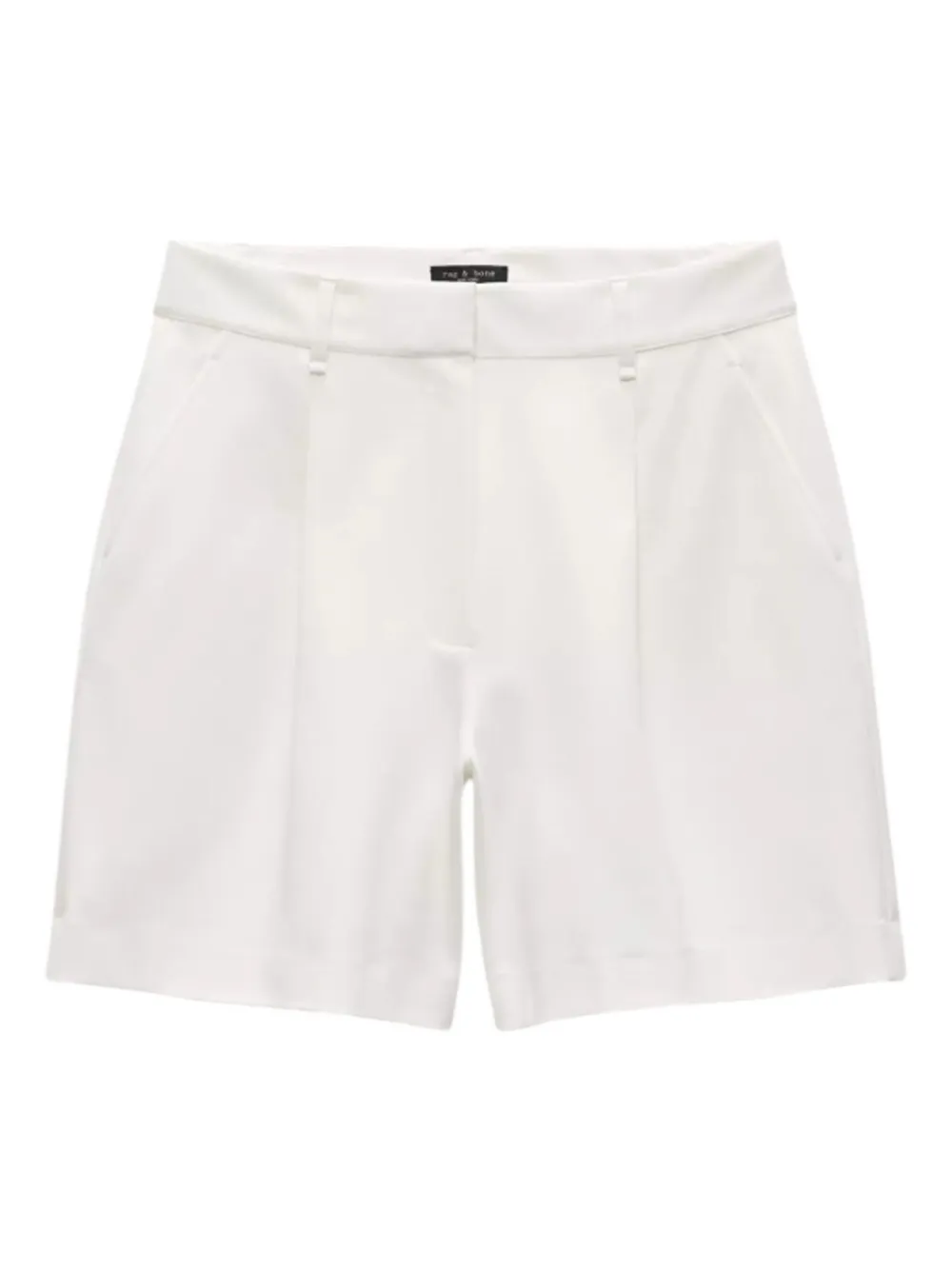 Rag & Bone Irina Mid-rise Tailored Shorts In White