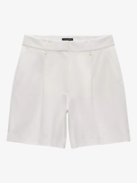 rag & bone pleated high-waisted shorts