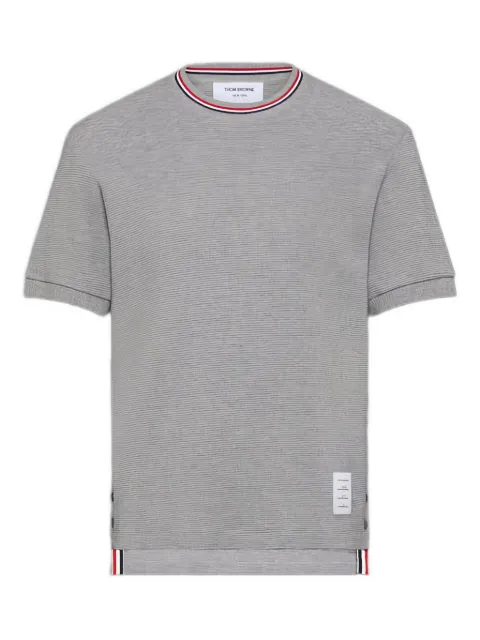 Thom Browne ribbed-trim T-shirt