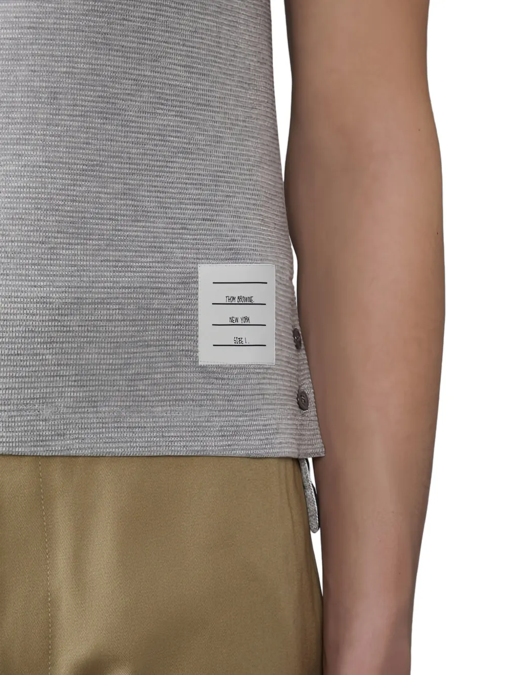 Thom Browne ribbed-trim T-shirt | T-Shirts | Image 2
