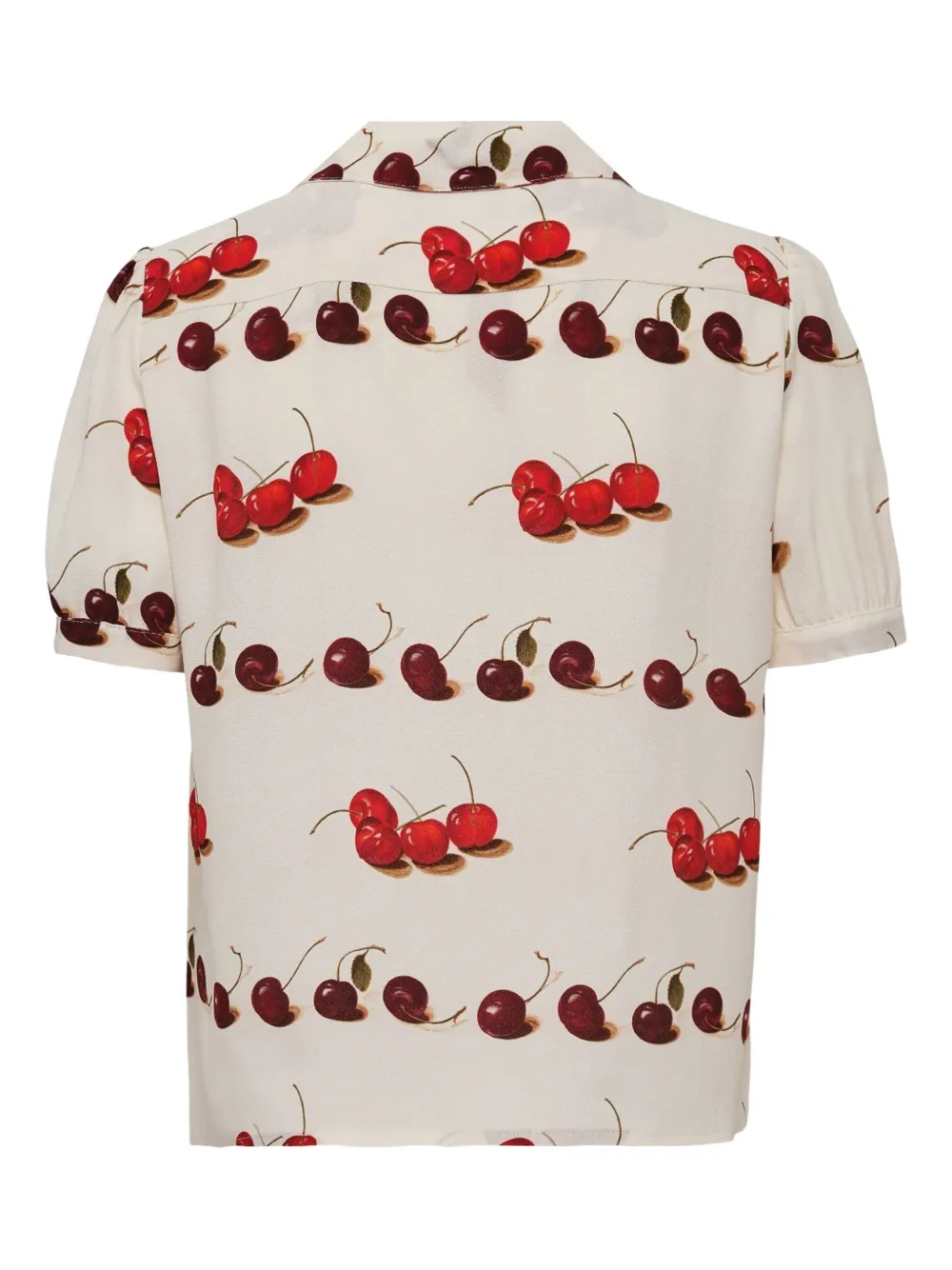 Nº21 Shirt met kersenprint - Beige