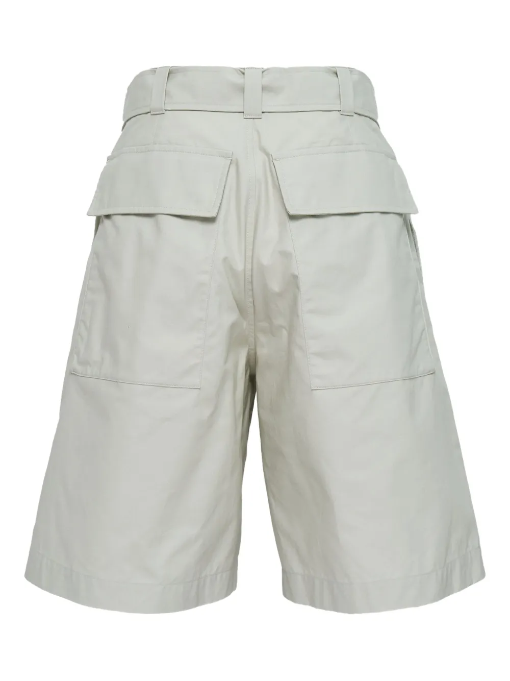 Jil Sander Cargo shorts met zak met ceintuur - Groen