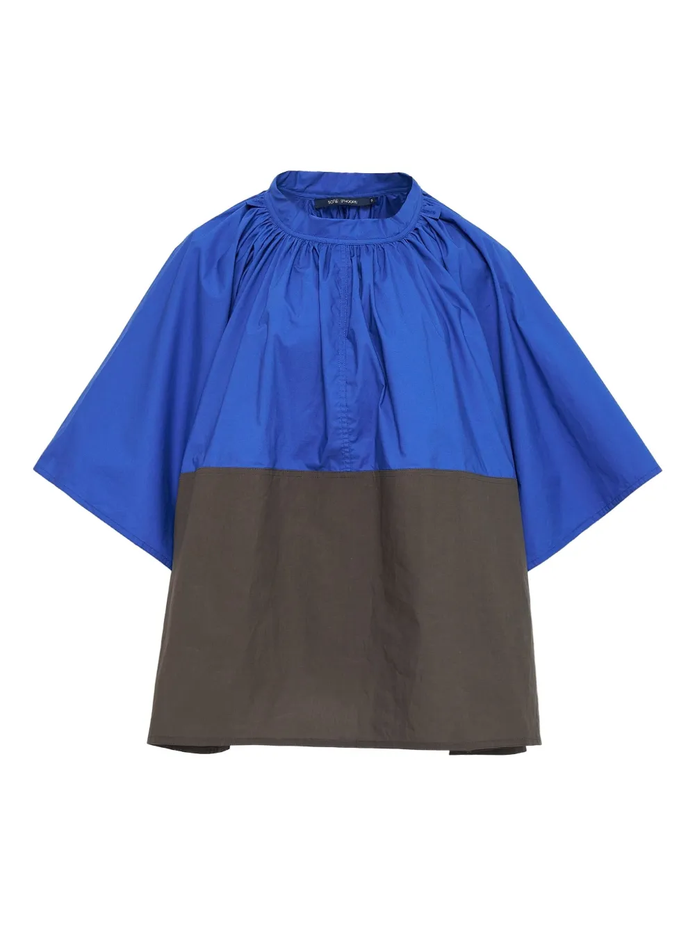 Sofie D'hoore gathered-yoke blouse - ブルー Sofie D'hoore gathered-yoke blouse - ブルー