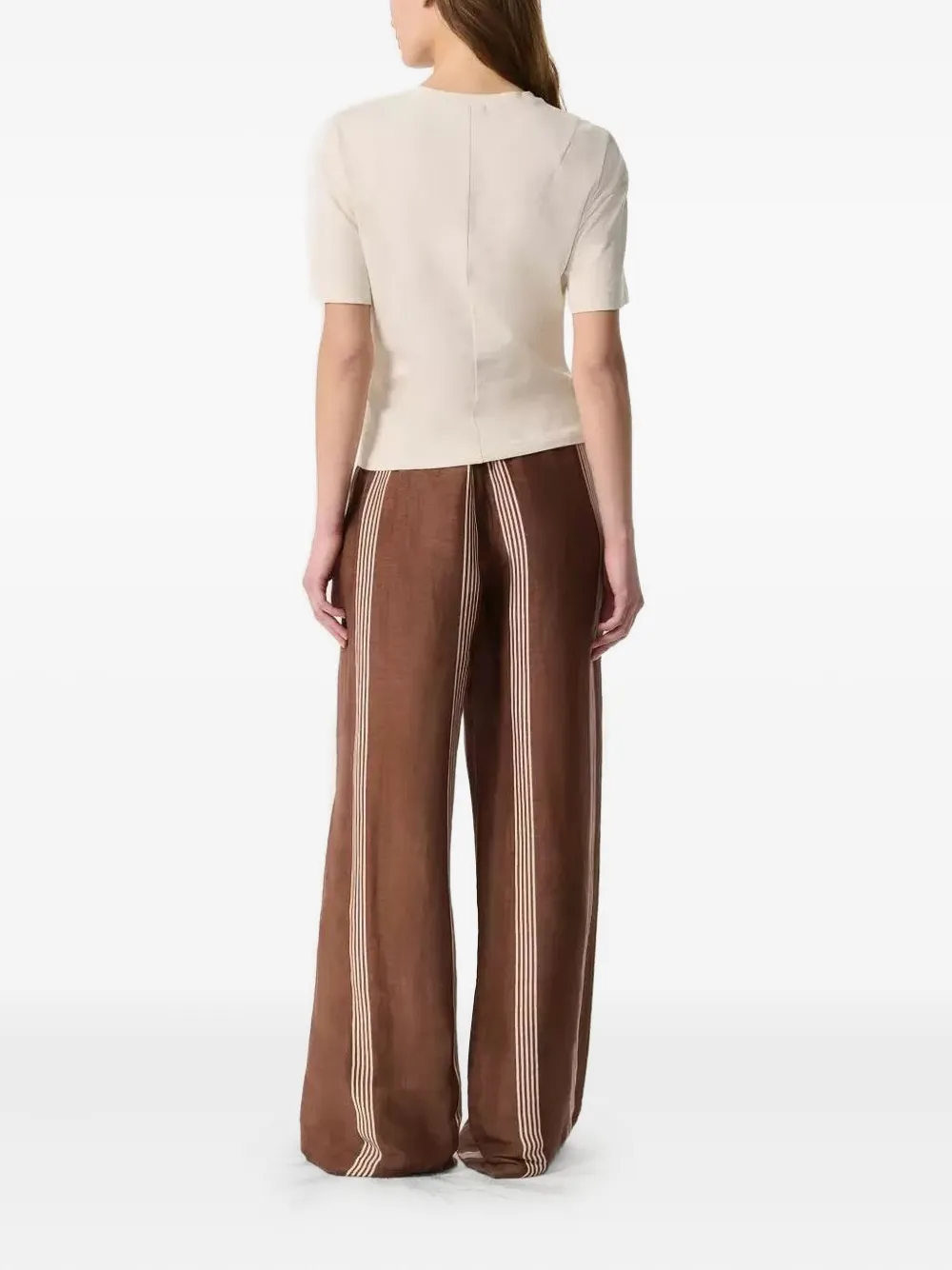 rag & bone Blouse met gedraaide voorkant Beige