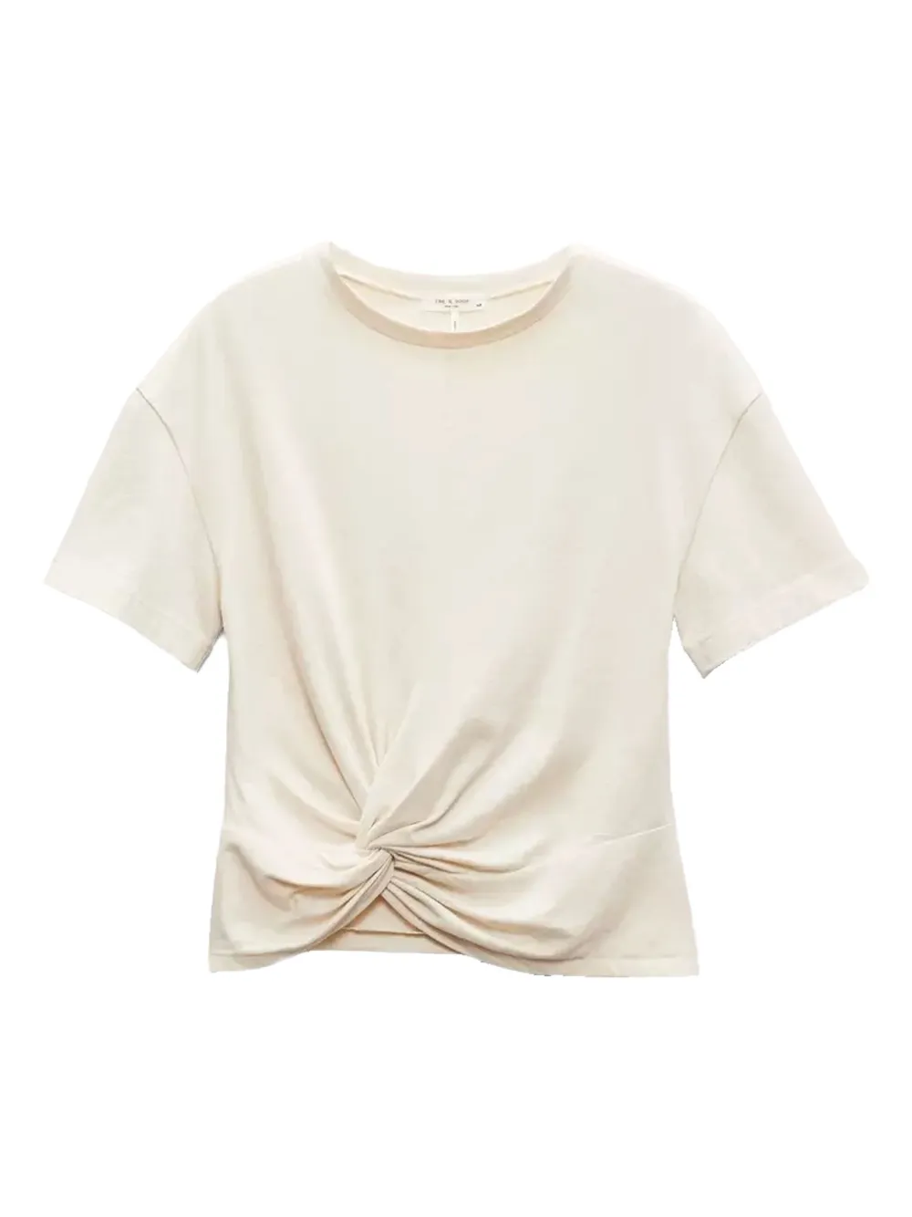 Rag & bone twist-front T-shirt Beige