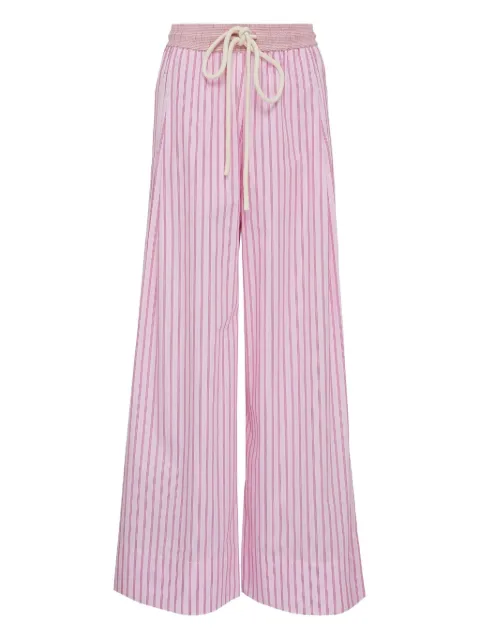 Lee Mathews striped palazzo trousers