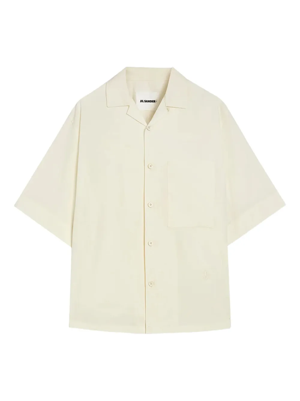 Jil Sander short-sleeve chest-pocket shirt Wit