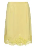 Stella McCartney lace-trimmed short skirt - Yellow