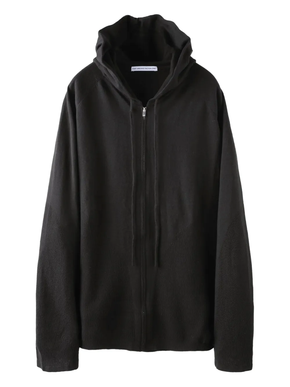 Post Archive Faction zip-up hoodie | Black | Image 1