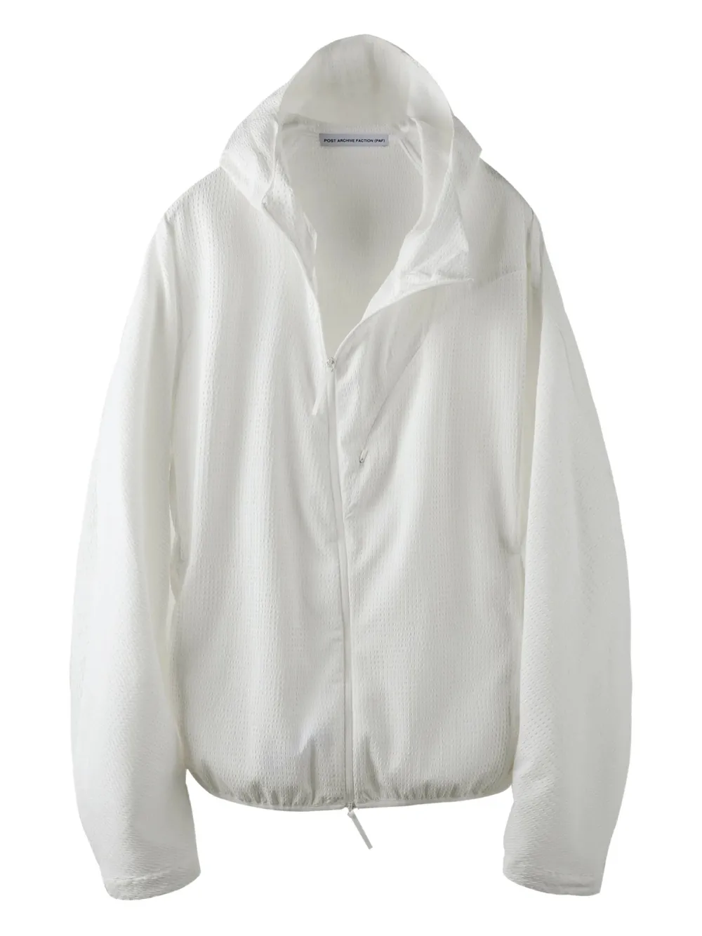 Post Archive Faction Zip-up Bomber Jacket In White