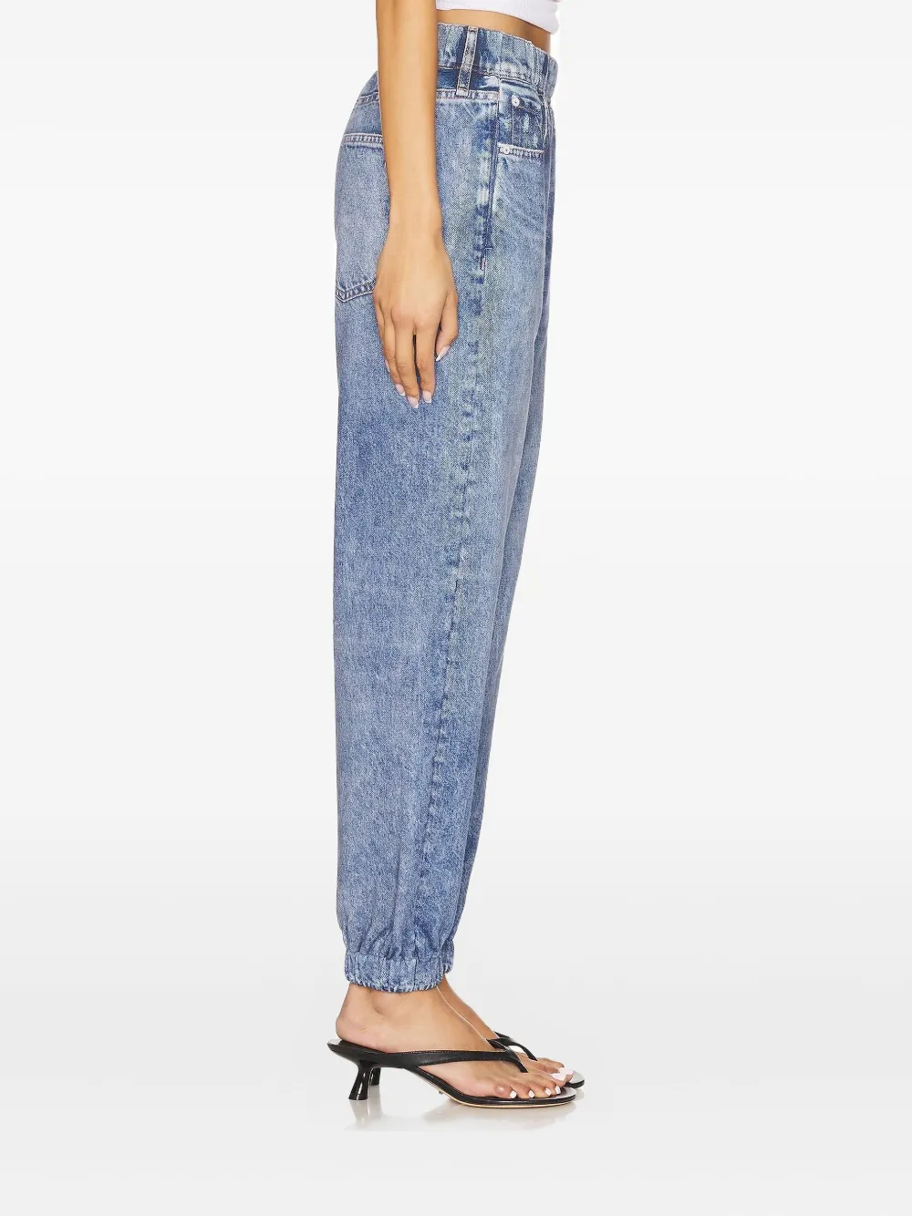 rag & bone elastic-cuff acid-wash jeans | Blue | Image 1