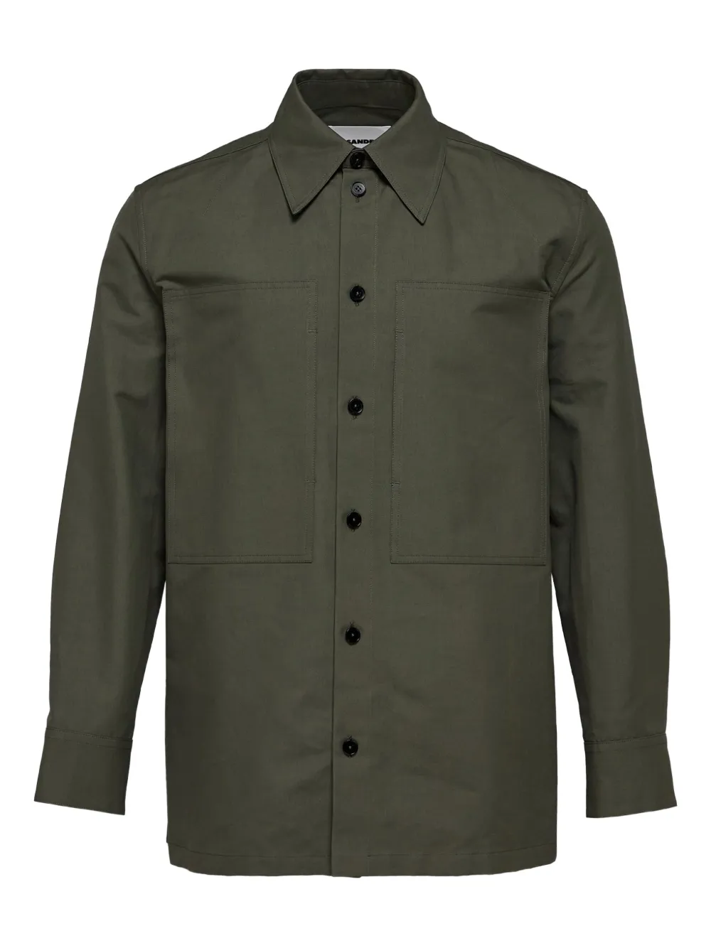 Jil Sander double-pocket shirt Groen