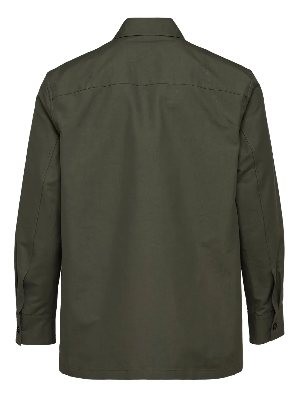Jil Sander double-pocket shirt Groen