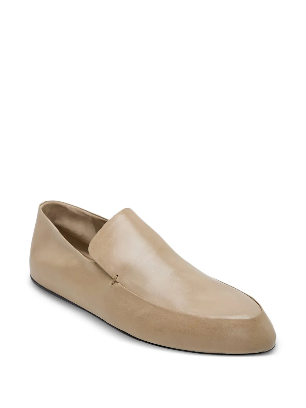 Jil Sander Leren ballerina's - Beige
