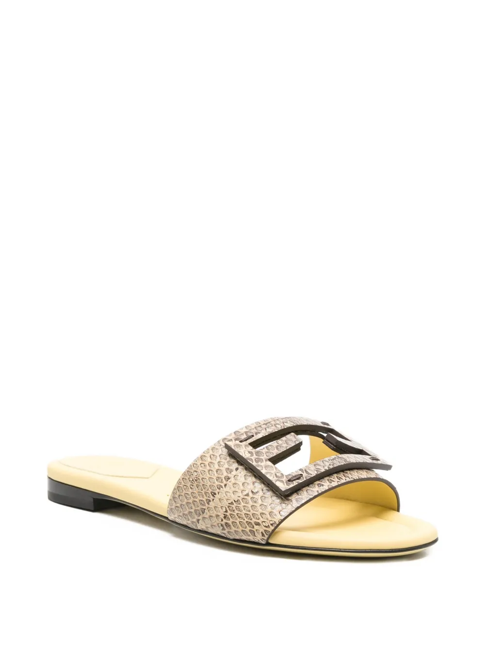 FENDI snakeskin leather sandals | Flat Sandals | Image 2