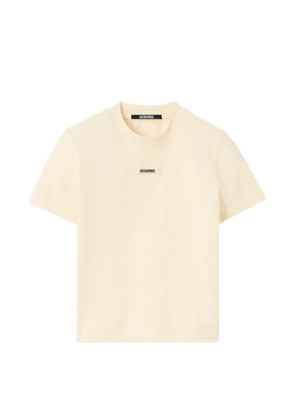 Jacquemus logo-plaque cotton T-shirt - Toni neutri
