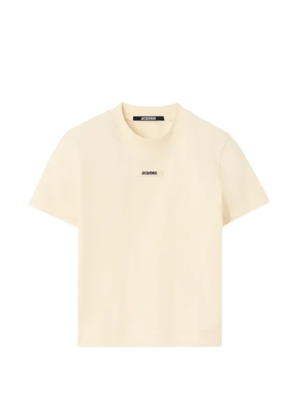 Jacquemus The Gros Grain T-shirt in Neutrals