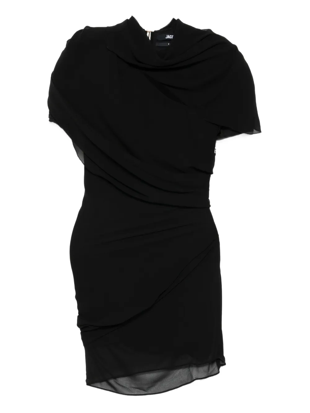 Jacquemus The Castagna draped minidress | Black | Image 1