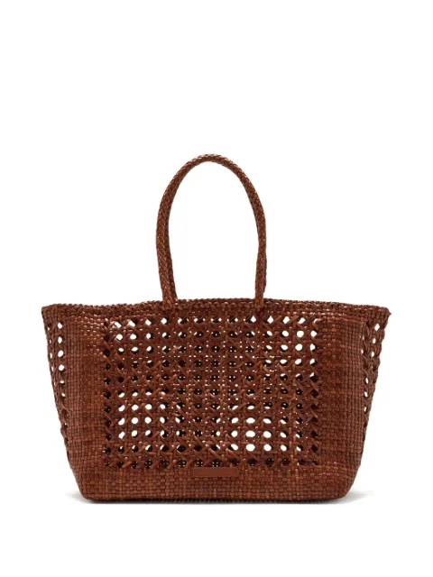 Loeffler Randall Klara leather woven tote bag