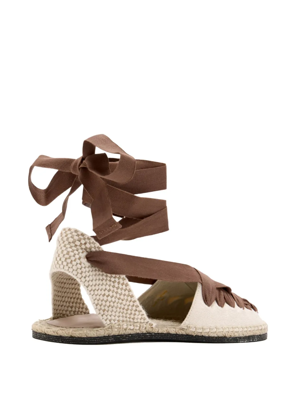 Loeffler Randall Wilson ribbon-lace espadrilles Beige