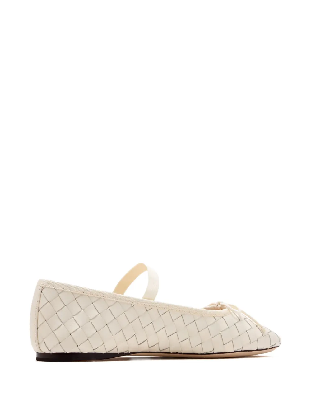 Loeffler Randall Leonie Woven Ballet Flats In Neutral