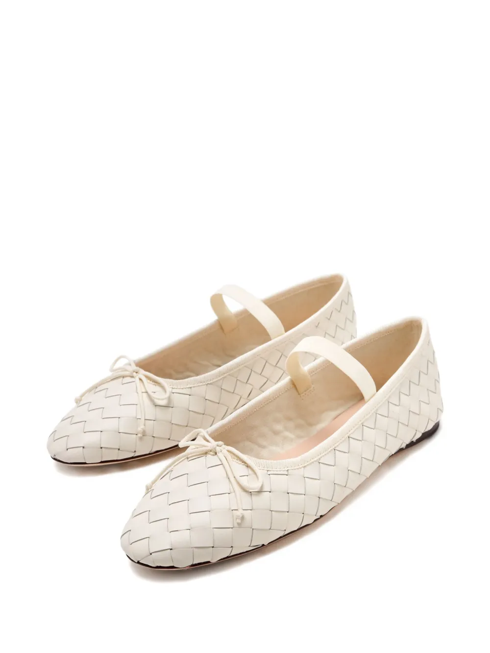 Loeffler Randall Leonie woven ballet flats - Beige