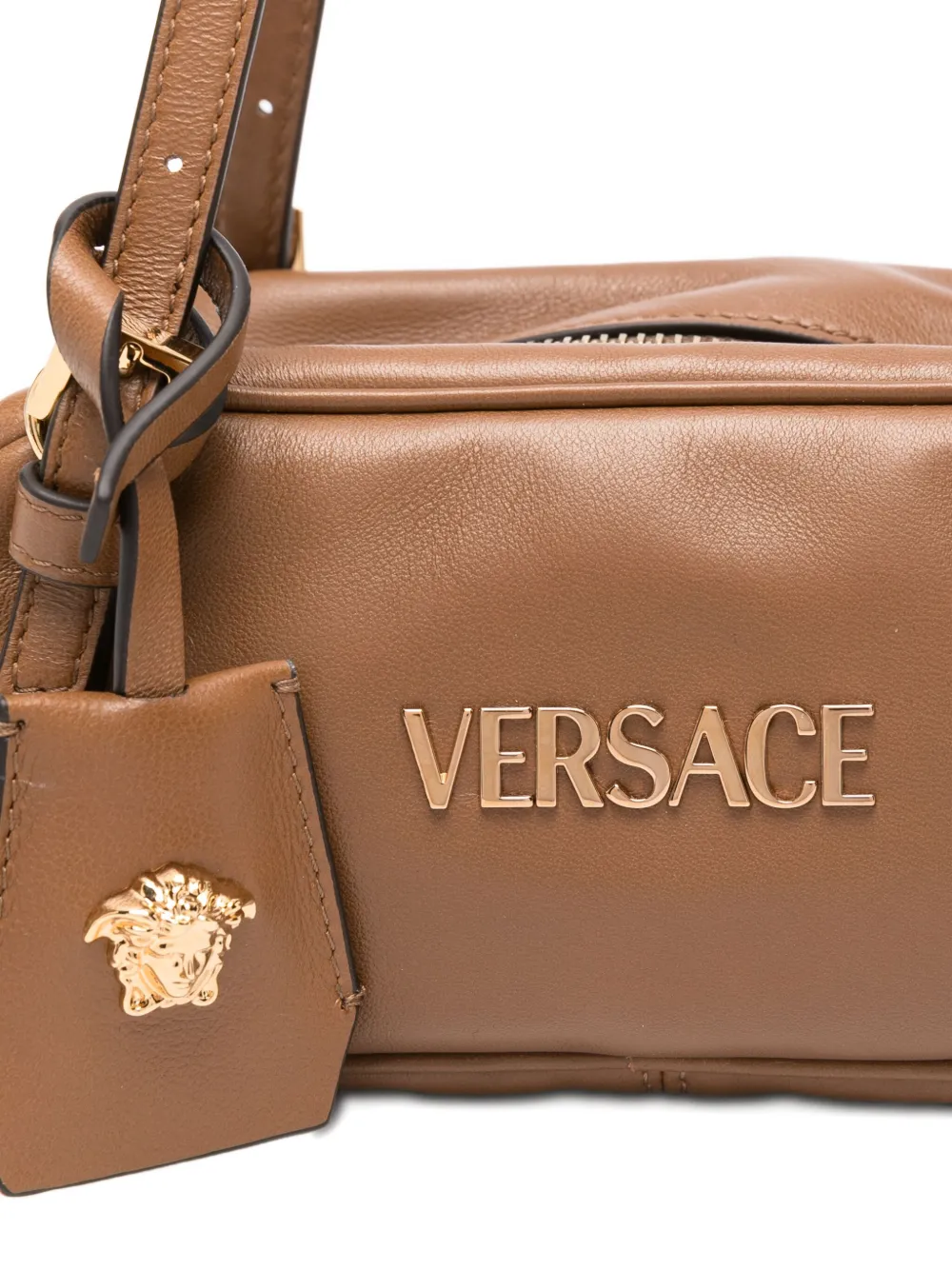 Versace Tas met handgreep Bruin